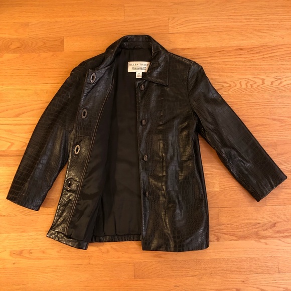 Vintage Alligator Print Leather Jacket - Picture 3 of 6